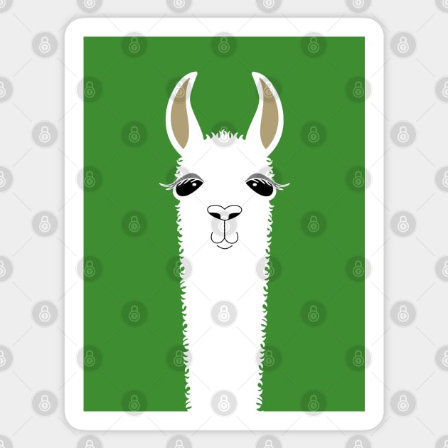 Llama Portrait #2 Sticker by JeanGregoryEvans1